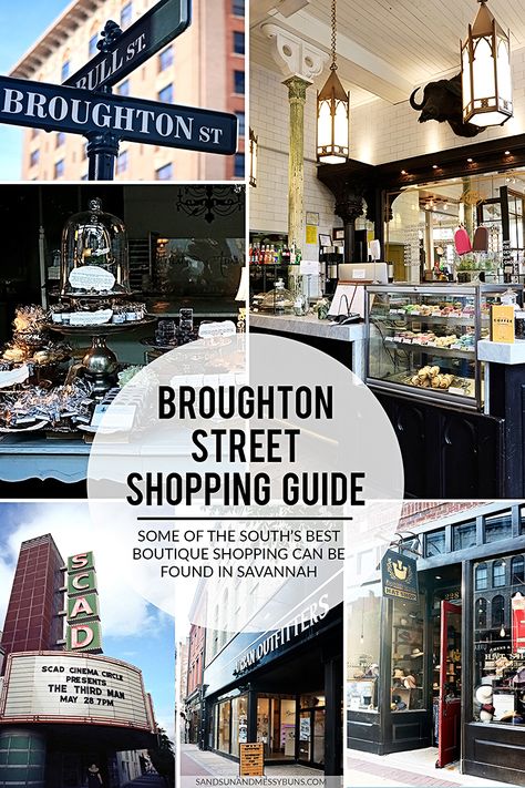 Savannah Shopping Guide: Broughton Street has some of the best shopping in the southern states. From Parisian boutiques to thrift stores -- and everything in between -- learn which stores are a must! Savannah Georgia Thrift Stores, Savannah Shopping, Savannah Georgia Vacation, Savannah Georgia Travel, Savannah Smiles, Traveling Usa, Usa Trips, Sisters Trip, Georgia Vacation