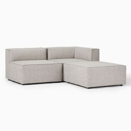 Remi 3-Piece Sectional | west elm Canada Sectional Ideas, Corner Ottoman, La Apartment, 3 Piece Sectional Sofa, Comfortable Sectional, Sectional Sofa With Chaise, Oversized Furniture, Stylish Curtains, Modern Sofa Sectional