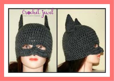 Amy's Crochet Creative Creations: How to Crochet Batman Hat Tutorial Batman Crochet Hat, Bat Hat, Crochet Batman, Crochet Hat Sizing, Crochet Children, Crochet Cat Hat, Crochet Butterfly Pattern, Newborn Crochet Patterns, Hooded Cowl