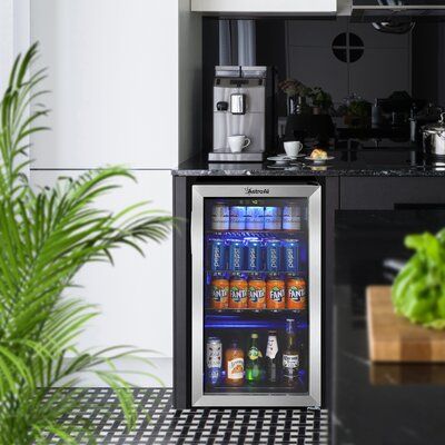 Black Mini Fridge, Office Refrigerator, Jacuzzi Room, Display Refrigerator, Office Design Trends, Elegant Home Office, Refrigerator Cooler, Bar Refrigerator, Bar Shelves