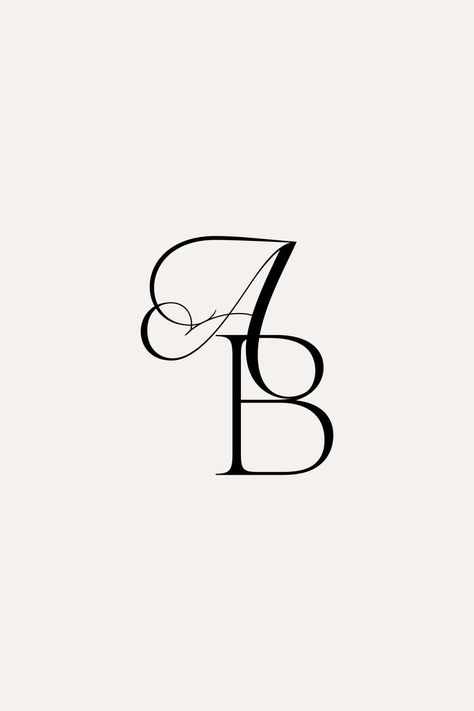 Wedding Initials Logo Letters, Aa Wedding Logo, Couple Monogram Design, Monogram For Wedding, An Logo, Ab Logo, Wedding Initials Monogram, Initials Logo Letters, Wedding Initials Logo