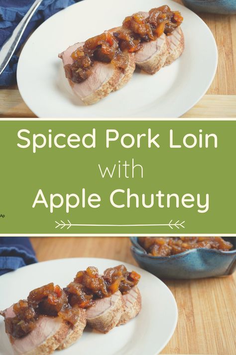 Pear Chutney Recipe, Apple Chutney Recipe, Roasted Pork Loin, Recipes In Marathi, Apple Chutney, Roasted Pork, Pork Loin Roast, Sunday Suppers, Dinner Recipes Easy Quick