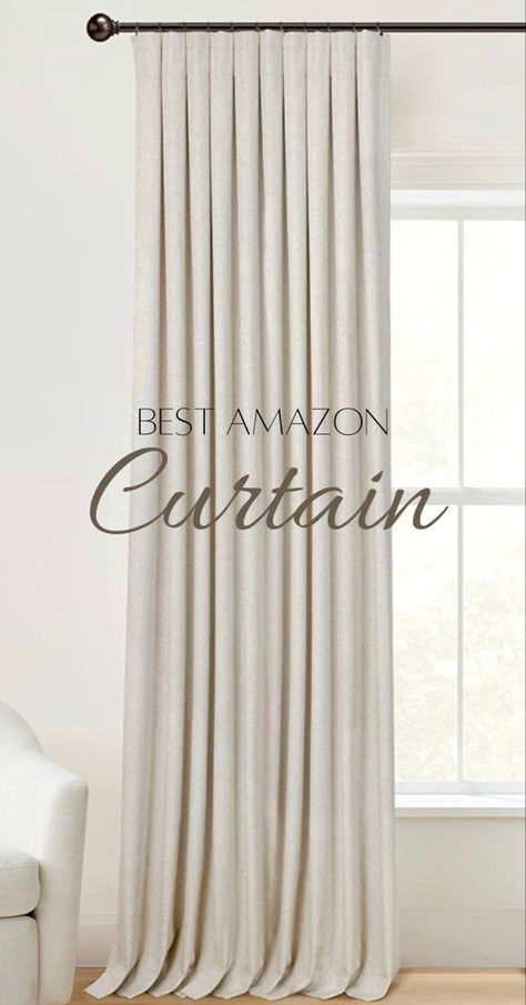 Linen curtains. Blackout curtains. Oatmeal curtains. Amazon curtains. Minimalist home curtains. Curtains In White Bedroom, Cream Curtains Living Room Modern, White Walls Ivory Curtains, Curtains With White Couch, Custom Made Curtains Living Rooms, Curtains For A Neutral Living Room, White Walls And Curtains Living Room, Living Room Neutral Curtains, Minimalist Bedroom Curtains