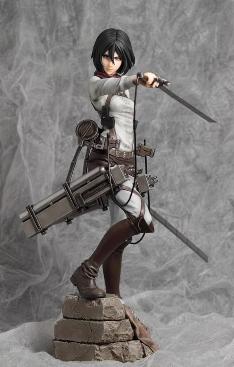 Attack On Titan Figures, Attack On Titan Mikasa, Mikasa Ackerman, Anime Figurines, Resin Kit, 3d Modelling, Funko Pops, Attack On Titan Anime, Figure Model