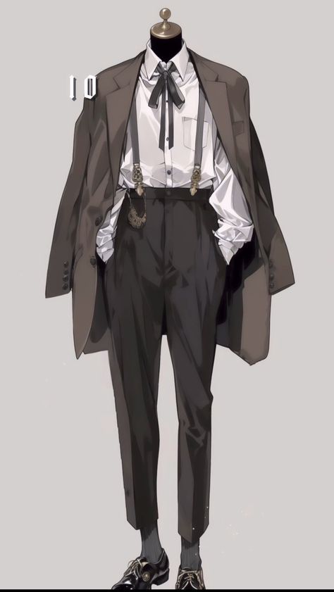 European Men Outfit, Assasin Outfit Men, 1800s Suit Men, Clothes Reference Drawing Male, Waiter Outfit Men, Fantasy Scholar Outfit Male, Clothes For Men Drawing, Men Outfits Drawing Reference, Detective Outfit Drawing