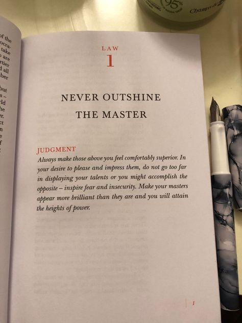 Never outshine the master, rise with him  A really powerful book Law 1 48laws Of Power Book, Never Outshine The Master, Quote Question, Powerful Book, Laws Of Power, 48 Laws Of Power, Knowledge Quotes, Book Summaries, Mindfulness Quotes