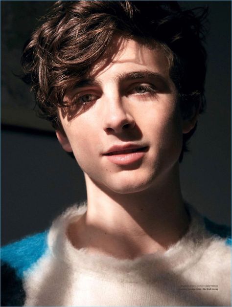 Front and center, Timothée Chalamet wears a statement sweater by Louis Vuitton. Miss Stevens, Francis Wolff, Septième Art, Timmy T, Timothee Chalamet, Interstellar, 인물 사진, The Doctor, The Villain