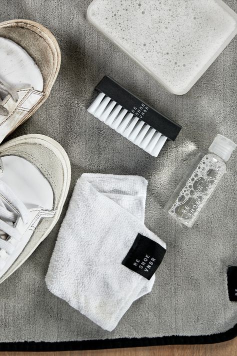 Our Starter Kit is the perfect kit for to start your sneaker cleaning journey! Sneaker Cleaning, Pr Event, Shoes Cleaning, Laundry Art, Shoe Cleaner, Clothing Photography, Clean Shoes, Cleaning Kit, Photography Inspo