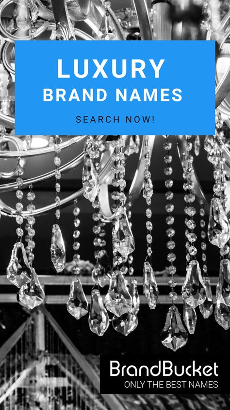 Looking for a luxury brand name for your lifestyle & luxury business? We have thousands! Choose a premium brandable name here! luxury branding, luxury lifestyle, luxury names for business, business name ideas luxury, luxury business names, luxury lifestyle women, luxury brands fashion, luxury brands lifestyle, branded luxury lifestyle, life of luxury, stylish business name, fashion business, apparel business, wealthy lifestyle luxury, brandable business startup Luxury Business Names Ideas, Furniture Brand Name Ideas, Luxury Names For Business, Luxury Brand Name Ideas, Luxury Names Ideas, Women Clothing Brand Name Ideas, Brand Name Ideas Fashion Clothes, Jewellery Brand Name Ideas, Jewelry Brand Name Ideas