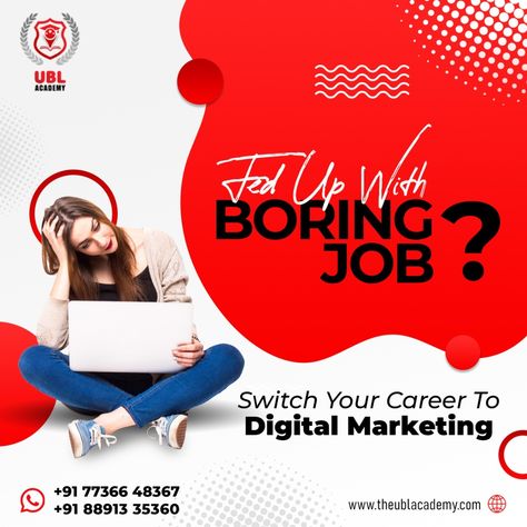 Digital marketers are in high demand all over the world. All you require is a passion for learning. We ensure 100% job guarantee and make a platform to learn from experts. Switch your career to digital marketing and be an expert, with UBL Academy. . . 𝙂𝙚𝙩 𝙞𝙣 𝙩𝙤𝙪𝙘𝙝 𝙬𝙞𝙩𝙝 𝙪𝙨 𝙩𝙤𝙙𝙖𝙮 𝙛𝙤𝙧 𝙢𝙤𝙧𝙚 𝙞𝙣𝙛𝙤𝙧𝙢𝙖𝙩𝙞𝙤𝙣. Contact us at : 🌐www.theublacademy.com 📞+91 77366 48367 . . #digitalmarketing #accountingcourse #accountingcourses #socialmediamarketing Digital Marketing Academy, Boring Job, Accounting Course, Character Animation, Animated Characters, Social Media Marketing, To Learn, Accounting, Digital Marketing