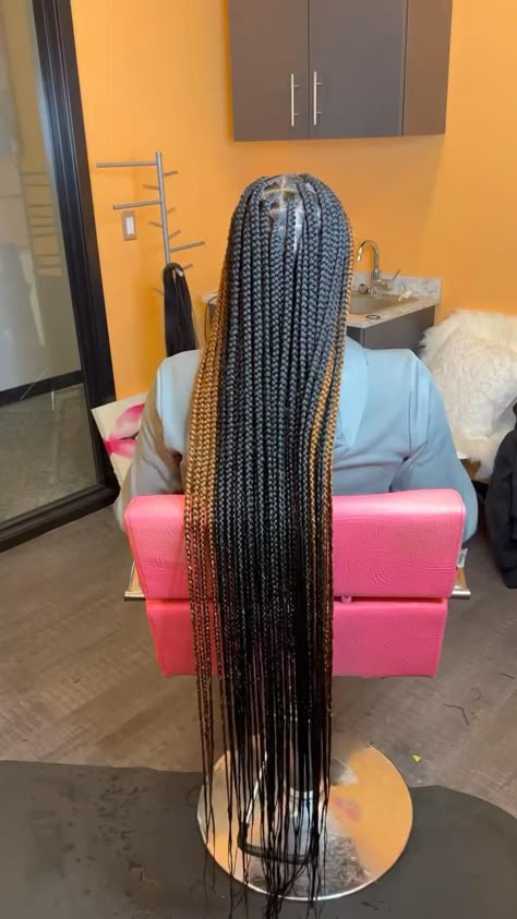 2 Color Box Braids, Peek A Boo Box Braids, Boxer Braids Hairstyles, Colored Box Braids, Weave Hairstyles Braided, Cute Box Braids, Big Box Braids Hairstyles, Feed In Braids Hairstyles, African Hair Braiding Styles