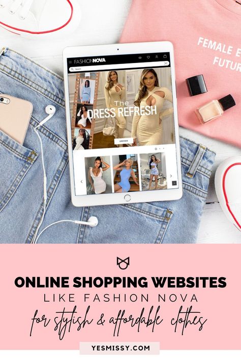 Best places to shop online for stylish affordable clothes. Online shopping websites like Fashion Nova Best Clothing Websites, Inexpensive Clothes, Online Shopping Websites, Clothing Retail, Clothing Websites, Inspirational Celebrities, Online Shops, Love To Shop, Online Dress Shopping