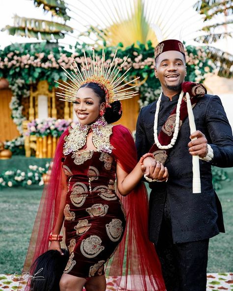 Igbo Bride Traditional Weddings, Igbo Traditional Wedding, Igbo Bride, Nigerian Culture, Igbo Wedding, African Traditional Wedding Dress, Bride Attire, African Wedding Attire, Traditional Wedding Attire