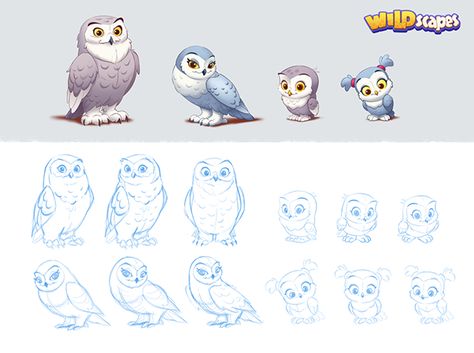 Animal Families, Casual Art, Owl Cartoon, Character Design Sketches, Prop Design, Mascot Design, Cute Animal Drawings, Character Design References, Creature Design