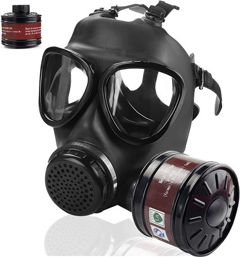 Gas Mask, Survive, Nuclear, Chemical, 40mm, Carbon Filter, Tactical, Full Face ,Respirator Mask, ww1, ww2, military attire, survival, self sufficiency, chemical protection, post apocalyptic, apocalypse, aesthetic, goth, military, metalhead, metal, black metal, face mask, masked men, oxigen mask, Face Protection Mask, Pollution Prevention, Gas Masks, Emergency Preparation, Protective Mask, Workplace Safety, Face Protection, Occupational Health And Safety, Carbon Filter