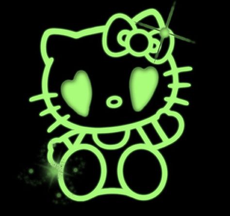 Green Hello Kitty, Wallpaper Emo, Doll Backgrounds, 90s Wallpaper Hip Hop, Green Y2k, Arte Grunge, Hello Kitty Themes, Hello Kitty Aesthetic, Hello Kitty Nails