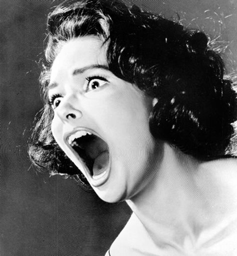 Vintage SCREAM advertising or movie promotional photo. Screaming Drawing, People Screaming, Expressions Photography, Face Drawing Reference, Face Reference, Face Expressions, Marketing Business, Scene Photo, Pose Reference Photo