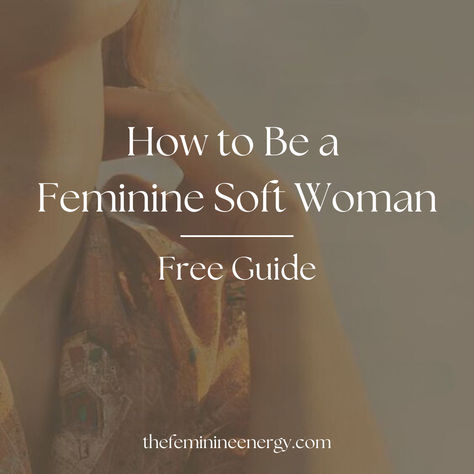 Do you have this burning desire to reconnect with your feminine energy and live a soft life but not sure how?  Then this Free Guide is for you! Click to get yours!  #feminine #divinefeminine #femininity #feminineenergy #femininewoman #softera #softlife A Soft Life, How To Be More Feminine, Soft Woman, Calm Life, Burning Desire, Self Care Bullet Journal, Masculine Energy, Soft Life, Feminine Women