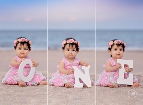 First Birthday Photo Shoot Poses, 1st Birthday Beach Photoshoot, 1 Year Baby Photo Shoot, 1st Birthday Photoshoot Ideas, 1st Birthday Photo Shoot Ideas, Beach Baby Photography, Cake Smash Girl, Outdoor Cake Smash, Teen Mum