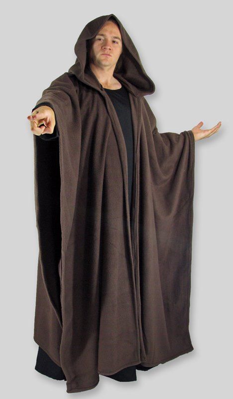 Fleece Cape Priest Costume, Armor Clothing, Overcoat Men, Wrinkled Clothes, Medieval Costume, Medieval Clothing, Fantasy Costumes, Historical Costume, Black Fleece