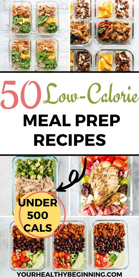 Low Calorie Lunches, 500 Calorie Meals, Healthy Low Calorie Meals, Low Calorie Dinners, Healthy Lunch Meal Prep, Meal Prep Recipes, Calorie Meals, Calorie Meal Plan, Easy Healthy Meal Prep