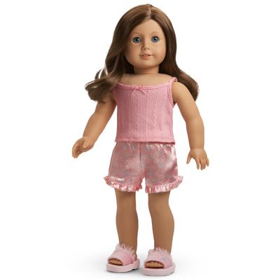 pinned for clothes Dolls Fashion, Our Generation Dolls, American Doll Clothes, All American Girl, Angel Tree, Blue Floral Pattern, American Girl Clothes, Victorian Clothing, Ribbed Tank Top