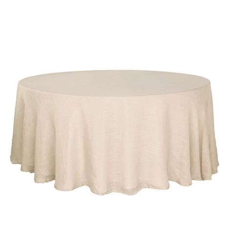 Generous Size: Perfectly sized at 120 inches in diameter, providing ample coverage for large round tables. Natural Burlap Material: Crafted from high-quality, eco-friendly burlap fabric, adding rustic charm to any event or décor. Round Table Decor, Burlap Tablecloth, Linen Table Cloth, Table Overlays, Round Tables, Burlap Lace, Table Skirt, Mantel Redondo, Wedding 2025