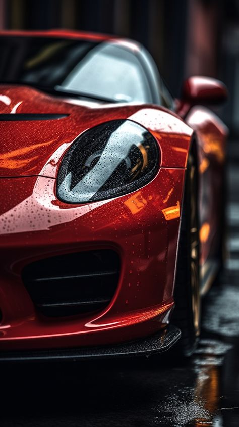 Car Portrait, Luxury Car Photos, Car Iphone Wallpaper, Cars Photography, Red Sports Car, Car Backgrounds, Cool Car Drawings, Cool Car Pictures, Automotive Photography