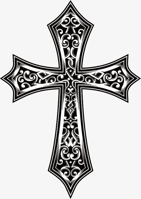 Christian Cross Tattoos, Celtic Cross Tattoos, Ribcage Tattoo, Cross Tattoo For Men, Cross Vector, Cross Tattoo Designs, Geniale Tattoos, Cross Svg, Cross Art