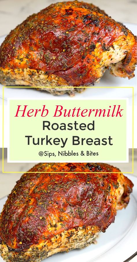 Buttermilk Brine Turkey Breast, Buttermilk Turkey Breast, Marinade For Turkey Thanksgiving, Buttermilk Brined Turkey Breast, Turkey Marinade Recipes, Buttermilk Turkey, Buttermilk Marinade, Marinated Turkey Breast, Turkey Marinade