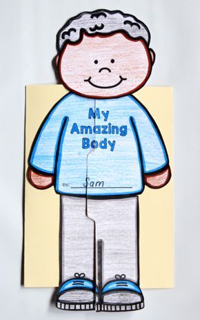 My Amazing Body Activities, Parts Of The Body Craft Preschool, My Body Projects For Preschool, Human Body First Grade, Part Of The Body Activities, Anatomy And Physiology Projects, The Human Body Activities For Kids, Human Body Activities For Kids Preschool, My Body Activities For Kids