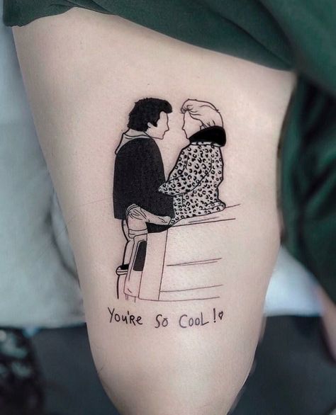 True Romance Aesthetic, Tattoos Movies Inspired, True Romance Tattoo, Romance Tattoo, Tattoo 2022, Movie Tattoo, Movie Tattoos, Cool Tattoo, True Romance