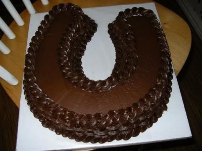 Horse Shoe Cake Ideas, Choc Cake, Wedding Horseshoes, Shoe Cake, Rope Border, Horse Cake, Birthday Cake With Flowers, Cowboy Party, 8th Birthday