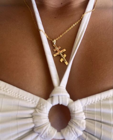 Orthodox Girl Aesthetic, Greek Orthodox Aesthetic, Cross Neckless, Orthodox Aesthetic, Orthodox Jewelry, Orthodox Wedding, Cross Wallpaper, Orthodox Cross, Christian Things