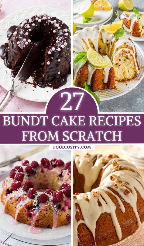 Bundt Cake Recipes From Scratch, Easy Make Ahead Desserts, Bundt Cake Recipes Chocolate, Bundt Cake Recipes, Easy Bundt Cake Recipes, Easy Bundt Cake, Recipes From Scratch, Bundt Cake Recipe, Dessert Spread