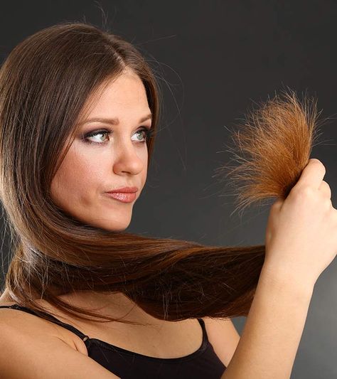 How To Repair Split Ends-And The Daily Habits That Might Be Causing Them Split Ends Hair, Split Hair, Strawberry Blonde Hair, Unwanted Hair Removal, Damaged Hair Repair, Brittle Hair, Healthy Hair Growth, Unwanted Hair, Hair Strand