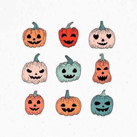 Jack O Lantern Drawing Easy, Jack O Lantern Doodle, Cute Jack O Lantern Faces, Pumpkin Tattoo Small Simple, Jack O Lantern Illustration, Jackolantern Drawing, Jack O Lantern Drawing, Jack O Lantern Cute, Panda Crafts