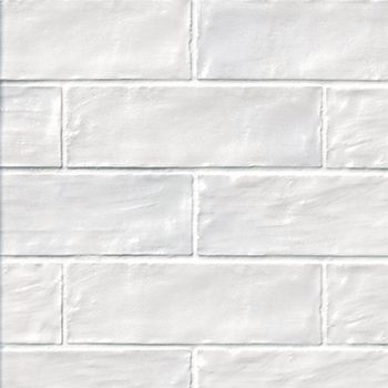 White Brick Backsplash, Farmhouse Kitchen Backsplash, White Kitchen Backsplash, White Tile Backsplash, White Wall Tiles, Brick Backsplash, Kitchen Backsplash Designs, Tile Ceramic, White Backsplash