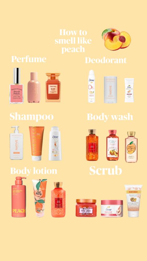 #peach Smell Good Combo, Fruit Smoothie Recipes Healthy, Smelling Good, Peach Sorbet, Perfume Scents, Body Care Routine, Shower Routine, Just Peachy, Body Skin Care Routine