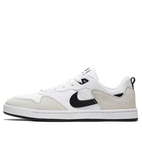 Nike Alleyoop SB Skateboard 'White Black' White/Black/White Sneakers/Shoes Nike Sb Alleyoop, Black White Sneakers, Skate Man, White Shoes Sneakers, Black And White Sneakers, Limited Edition Sneakers, Sports Sneakers, Sport Sneakers, Nike Sb