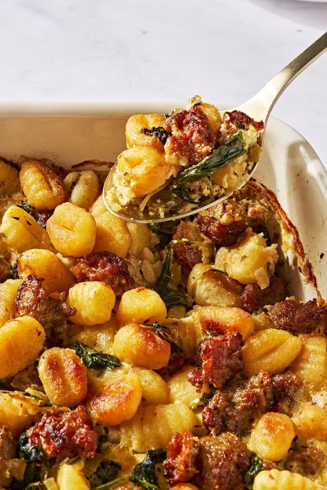 Gnocchi Stuffing Gnocchi Stuffing, Host Friendsgiving, Green Bean Casserole Bites, Homemade Turkey Stuffing, Fall Casserole Recipes, Fall Casseroles, Cider Donuts Recipe, Apple Cider Donuts Recipe, Cozy Recipes