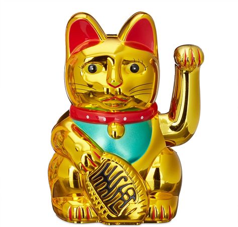 Relaxdays Maneki Neko Waving Cat Good Luck Bringer, Gold, 8 x 10 x 16 cm : Amazon.co.uk: Home & Kitchen Maneki-neko, Waving Cat, Maneki Neko, Cat Decor, Lucky Cat, Cat Face, All About Cats, Cat Pin, The Hobbit