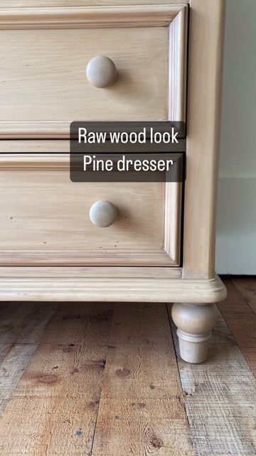 Whitewash Pine Dresser, Pine Cupboard Makeover, Staining Pine Furniture, Sanded Pine Furniture, Pine Nightstand Makeover, Pickled Oak Stain On Pine, Refinished Pine Dresser, Refinishing Pine Furniture, Painted Pine Dresser