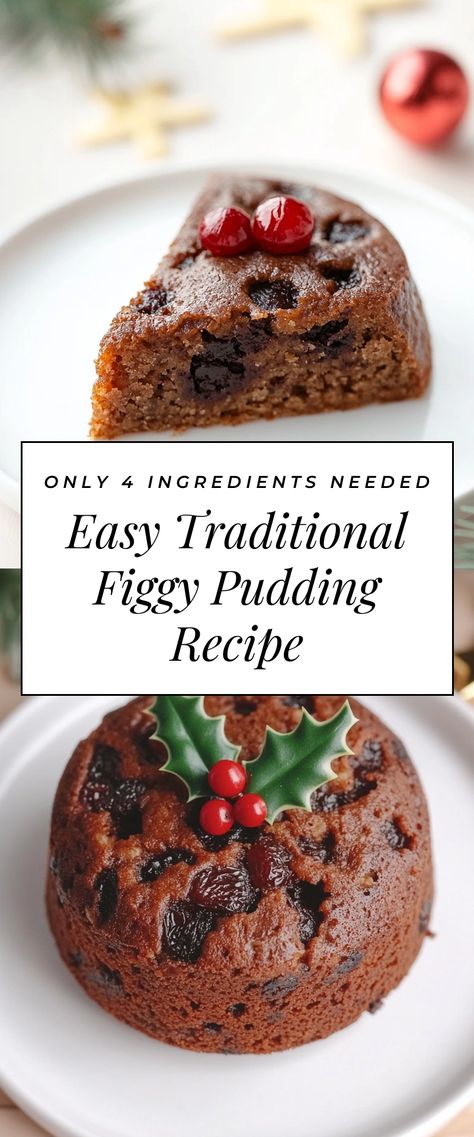 Image for Easy Traditional Figgy Pudding Recipe Sticky Gingerbread Pudding, Steamed Christmas Pudding Recipes, Fig Pudding Recipe, Figgy Pudding Recipe Easy, Irish Christmas Pudding Recipe, Recipe For Figgy Pudding, Traditional Figgy Pudding Recipe, Figgy Pudding Recipe Traditional, Traditional Christmas Pudding Recipe