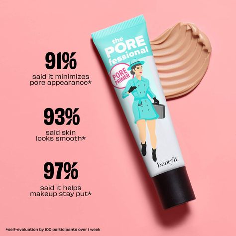 Shop Benefit Cosmetics’ The POREfessional Face Primer at Sephora. This primer minimizes the appearance of pores and fine lines for smoother-than-smooth skin. Minimize Pores, Face Primer, Benefit Cosmetics, Smooth Skin, Sephora, Skin