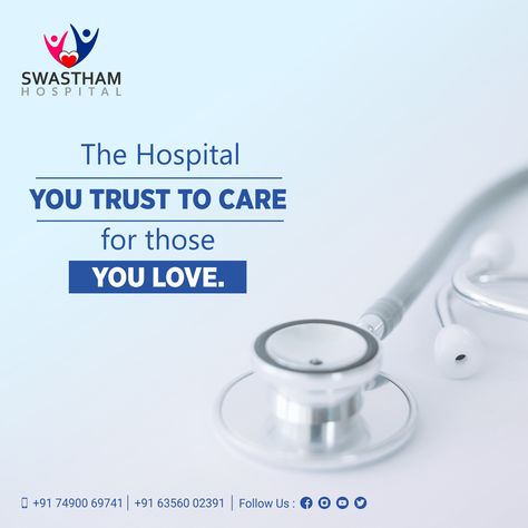 Good health brings happiness and we take care of your happiness. Let us fall in love with your health. #BeSwastham #HealthwithHappiness #Healthcare #SwasthamHospital