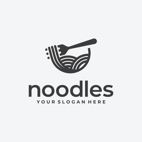 Noodle Restaurant Logo, Minimalist Logo Design Food, Noodles Logo Design, Bowl Logo Design, Pasta Logo Design, Noodle Logo Design, Logo Food Design, Noodles Logo, Pasta Logo