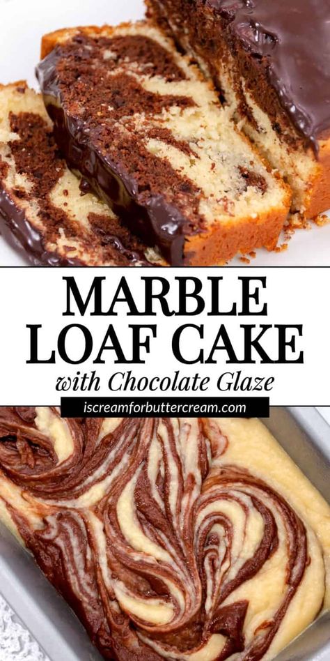 This easy marble loaf cake, is a delightful snacking cake with a pound cake like texture and a swirl of chocolate and vanilla in every bite. Chocolate Marble Loaf Cake, Marble Loaf Cake, Marble Loaf, Chocolate Marble Cake, Snacking Cake, Tea Breakfast, Marble Cake Recipes, Loaf Cake Recipes, Christmas Staircase