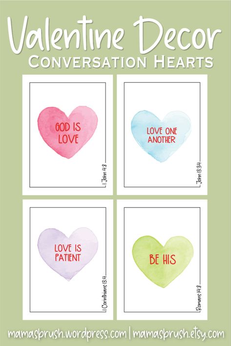 Kids Christian Valentines, Christian Valentine Ideas, Christian Valentines Printables Free, Christian Valentines Party, Bible Verse Valentines For Kids, Youth Group Valentines, Christian Conversation Hearts, Free Christian Valentine Printables, Teacher Lunches