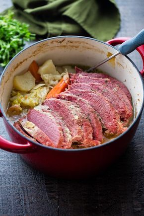 New England Boiled Dinner, Corned Beef Recipes Slow Cooker, Corned Beef And Cabbage Recipe, Beef And Cabbage Recipe, Boiled Dinner, Slow Cooker Corned Beef, Cooking Corned Beef, Corn Beef, Cabbage And Potatoes